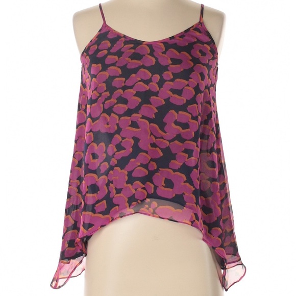 MM Couture by Miss Me Sheer Leopard Animal Print Tank Top - Picture 1 of 11
